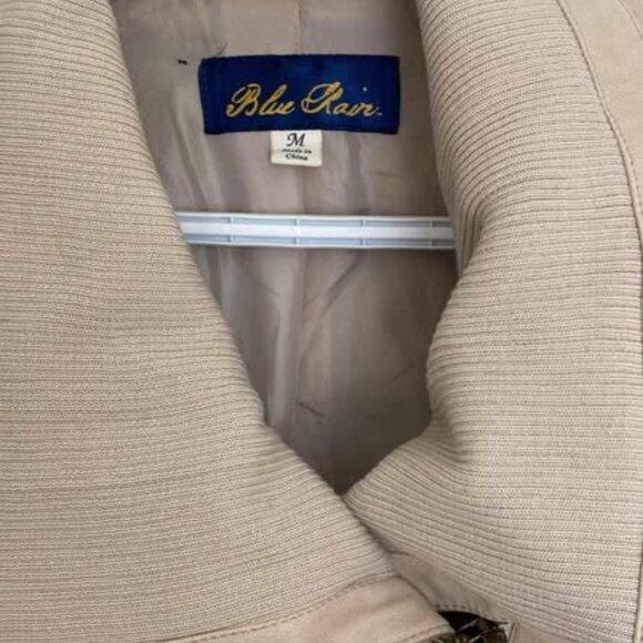 Blue Rain Beige Jacket Size Medium - Picture 3 of 5